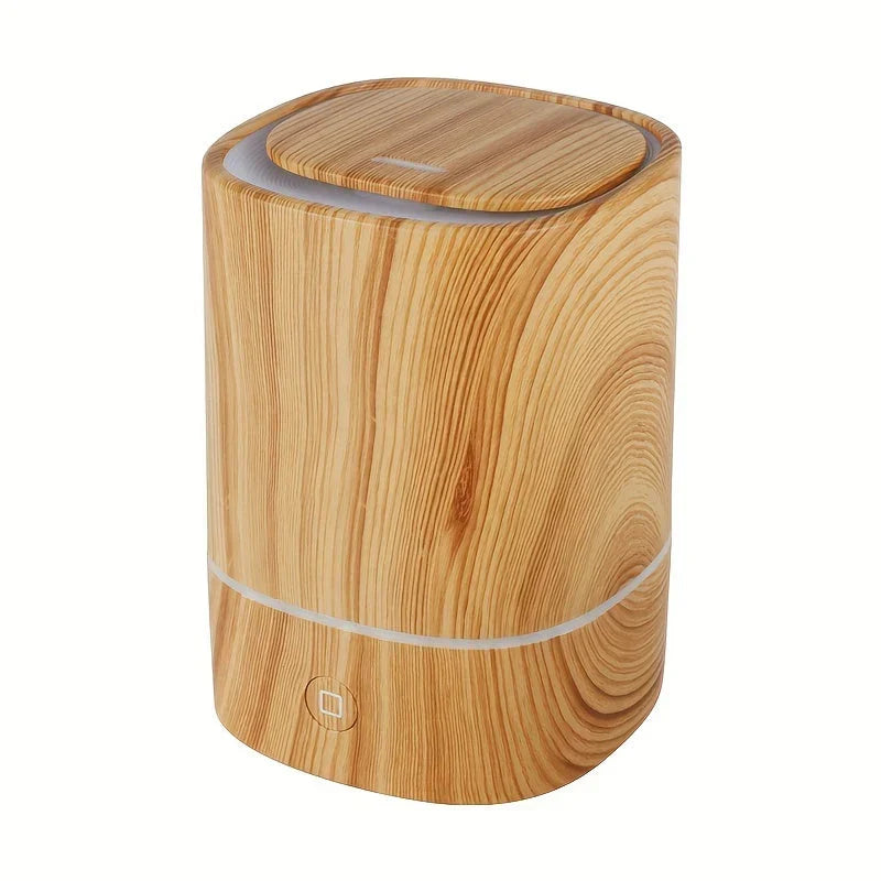 Ultrasonic Air Humidifier with Wood Look – Quiet Aroma Diffuser with LED & Automatic Shut-Off