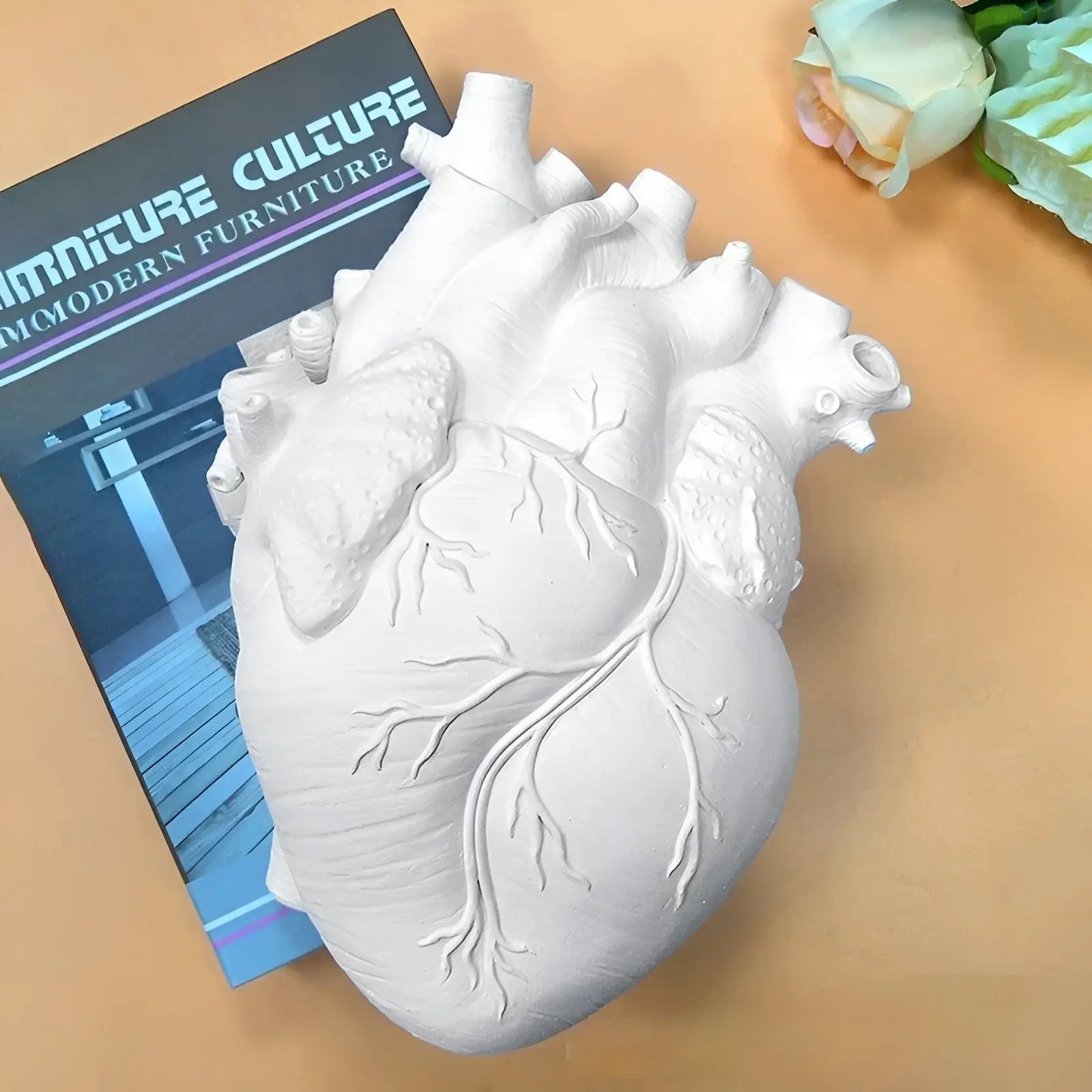 Greek Inspired Heart-Shaped Vase - Elena