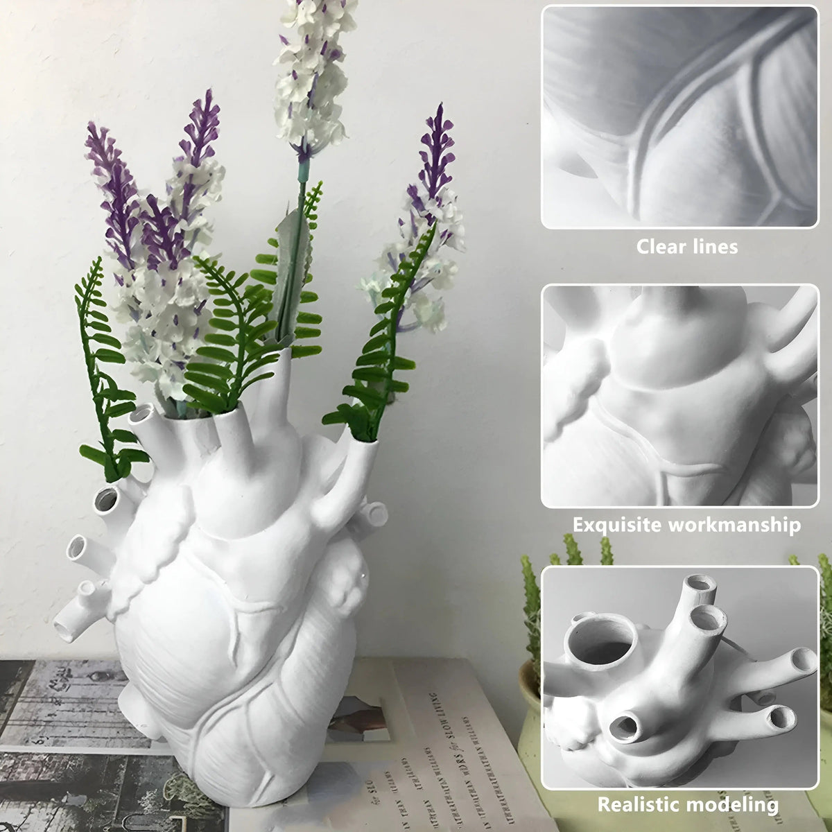 Greek Inspired Heart-Shaped Vase - Elena