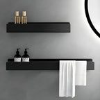 Merociack Bathroom Shelf – Modern Design with Towel Bar | Practical Storage for the Bathroom