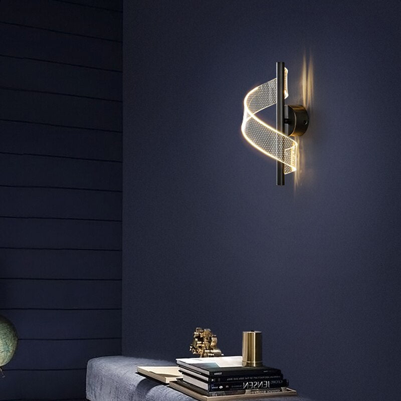 Luxury Glass Wall Lamp with Candle Holder
