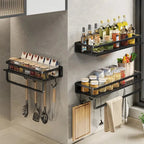 ORGANIX RACK – Wall-Mounted Kitchen Shelf with Utensil Bar