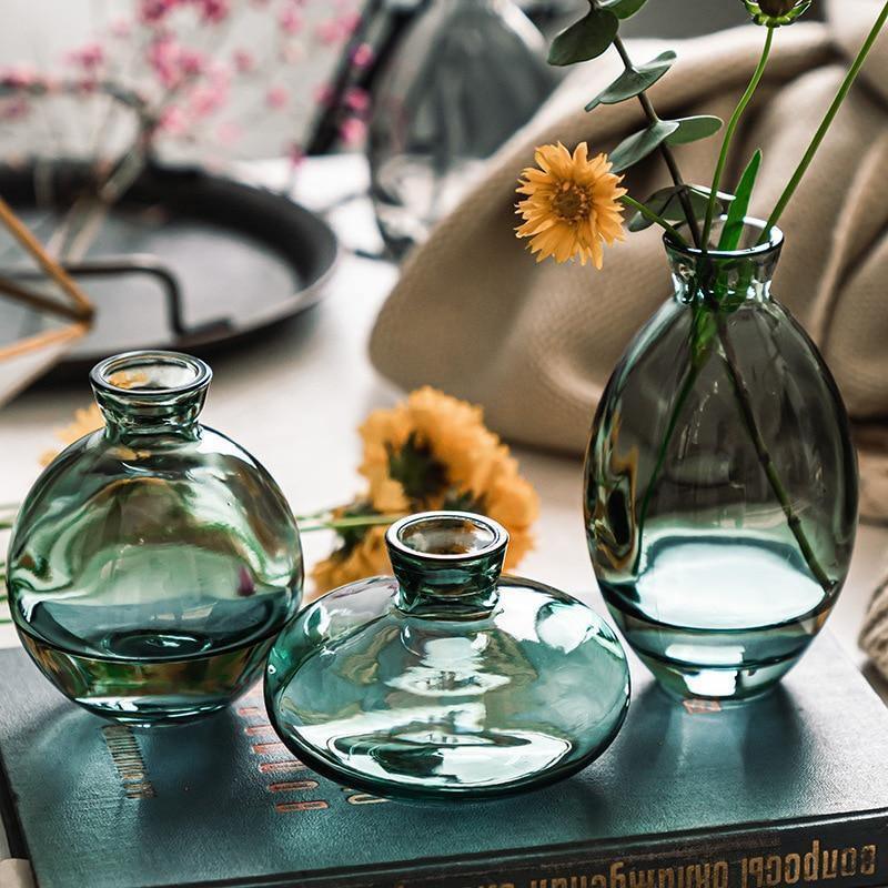TrioVase Glass Vases Set Stylish Design Perfect Decoration Available in various colors