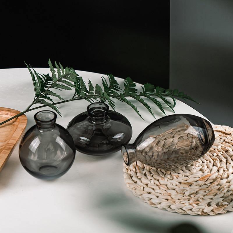 TrioVase Glass Vases Set Stylish Design Perfect Decoration Available in various colors