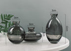 TrioVase Glass Vases Set Stylish Design Perfect Decoration Available in various colors