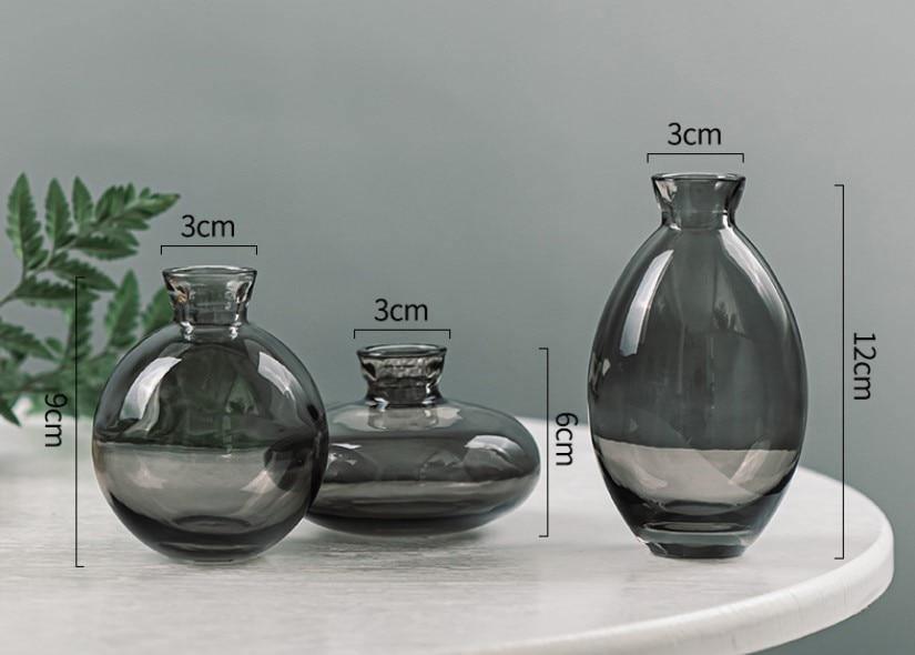 TrioVase Glass Vases Set Stylish Design Perfect Decoration Available in various colors