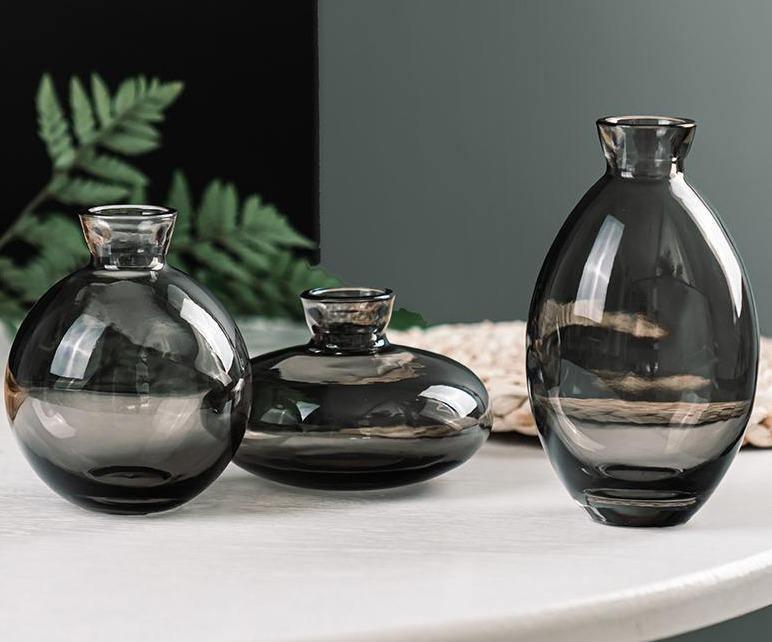 TrioVase Glass Vases Set Stylish Design Perfect Decoration Available in various colors