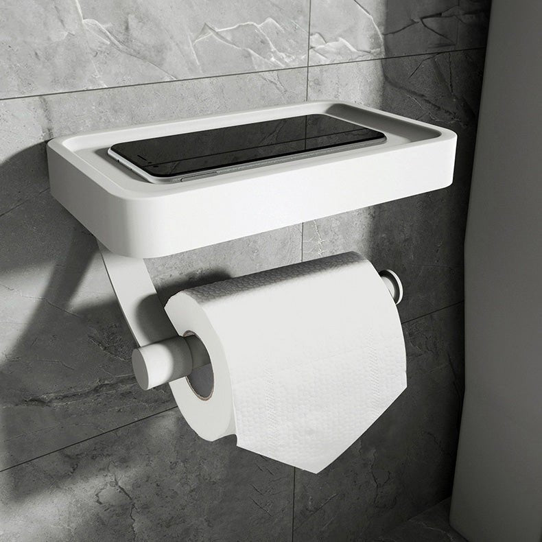 RVSPlank | Drill-Free Toilet Paper Holder with Storage Shelf Made of Stainless Steel