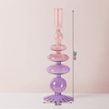 Two Color Glass Classic Craft Candle Holder