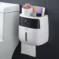 Toilet paper holder wall mounted paper shelf storage box toilet tissue dispenser