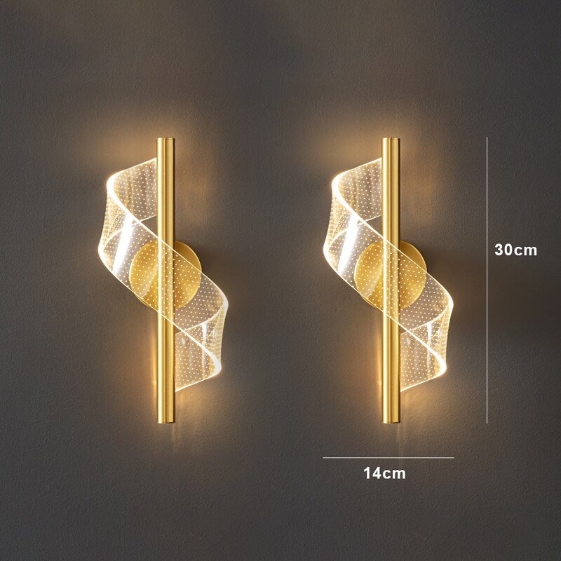 Luxury Glass Wall Lamp with Candle Holder