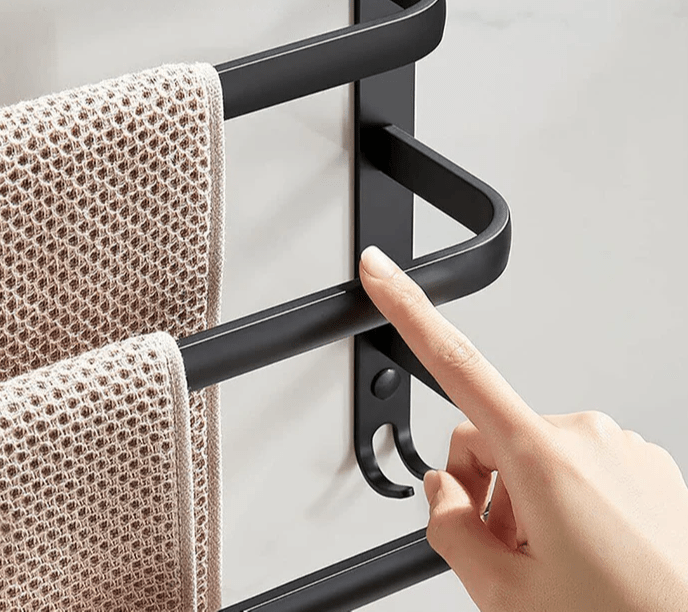 Hanging Bathroom Shelf with Practical Towel Holder
