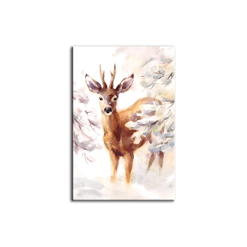 Young Elegant Deer - Canvas Wall Art Painting