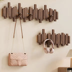 Stylish wooden wardrobe – FlexiMerocie magnetic hooks for more organization | Ideal for bedroom