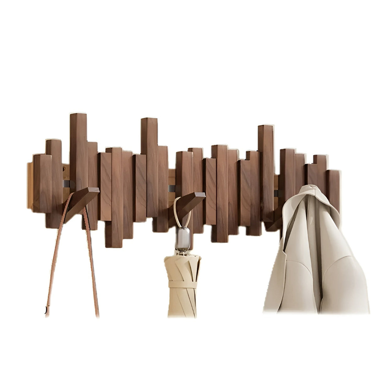 Stylish wooden wardrobe – FlexiMerocie magnetic hooks for more organization | Ideal for bedroom