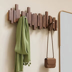 Stylish wooden wardrobe – FlexiMerocie magnetic hooks for more organization | Ideal for bedroom